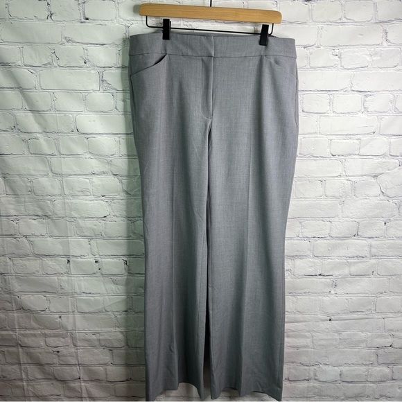 White House Black Market Melange Trousers Pants 12 - Picture 1 of 6